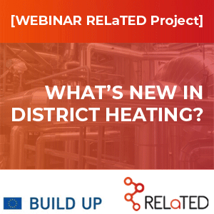 Webinar on RELaTED project: Integration of Industrial Waste Heat in District Heating